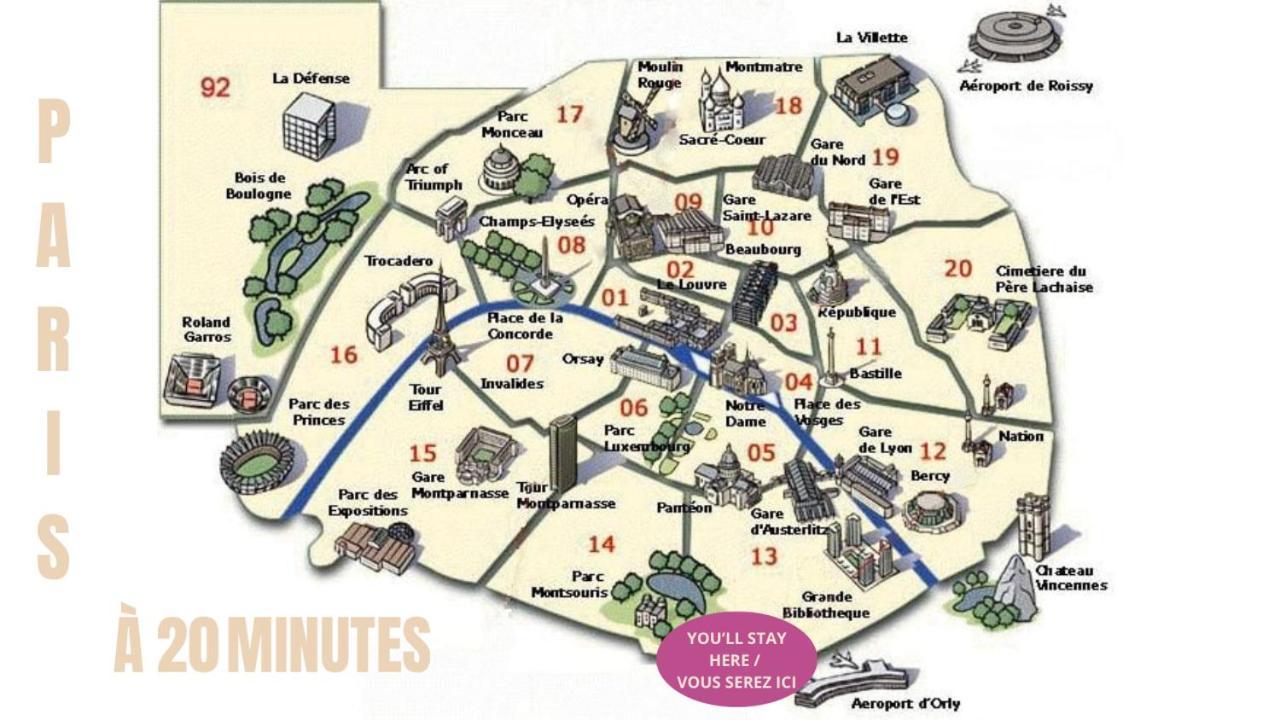 Appartement Cosy Au Calme A 20 Min De Paris Villejuif Ngoại thất bức ảnh